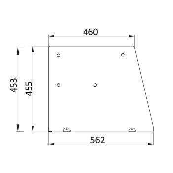 Preview: Saladette 3 Türen,137 x 70 gerader Glasaufbau, Klarglas