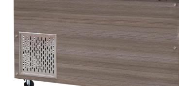 Skyrainbow SNACK-Line, Kalte Theke, 4x GN1/1, Granit Star Galaxy schwarz, 153x82x85.5 Glasaufbau Klarglas  mit Zwischenablage, H=496mm