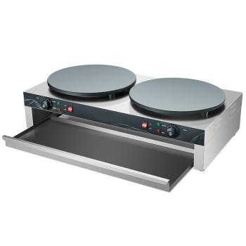 Elektro Crêpes Gerät 2 Platten 40cm 3+3KW