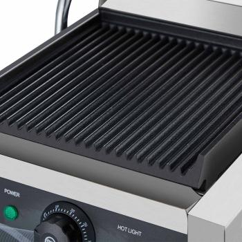 Preview: ECO  Elektro Kontaktgrill Breite 430 mm, oben & unten gerillt