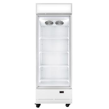 Preview: Getränkekühlschrank 570 Liter mit Leuchtaufsatz "weiß"