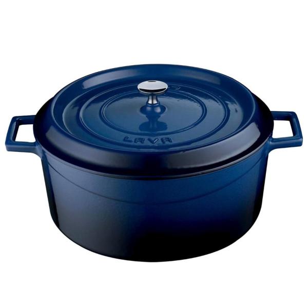 LAVA GUSSEISEN CASSEROLE Ø28 BLAU