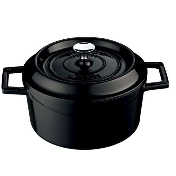 LAVA GUSSEISEN CASSEROLE Ø32 SCHWARZ