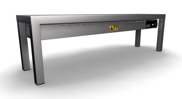 AUFSATZBORD KERAMISCH BEHEIZT 1 STUFIG 1200  3 HEATERS OF 250W