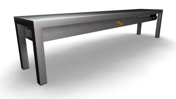 AUFSATZBORD KERAMISCH BEHEIZT 1 STUFIG 1600  4 HEATERS OF 250W