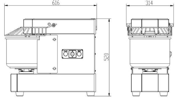 TEIGMASCHINE 10L