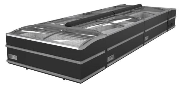 SUPERMARKT TIEFKÜHLTRUHE SCHWARZ 2500  AUTOMATISCHE ABTAUUNG  *TRANSPORT AUF ANFRAGE*