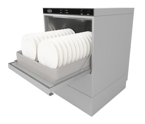 GESCHIRRSPÜLMASCHINE FRONTBEDIENUNG ENT 500-230 DP DDE   MIT ABWASSERPUMPE UND SPÜLMITTELDOSIERER