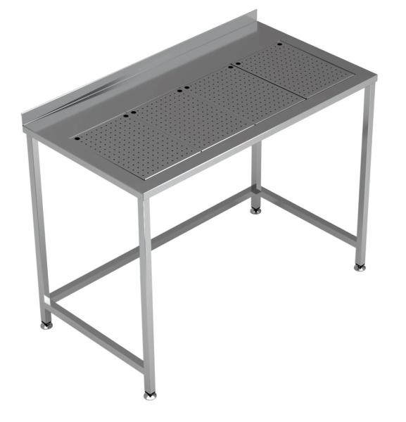 ARBEITSTISCH MIT INTEGRIERTER TROPFSCHALE 1200X650