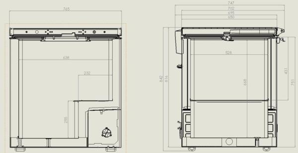 TIEFKÜHLTRUHE EDELSTAHL DECKEL 202 L