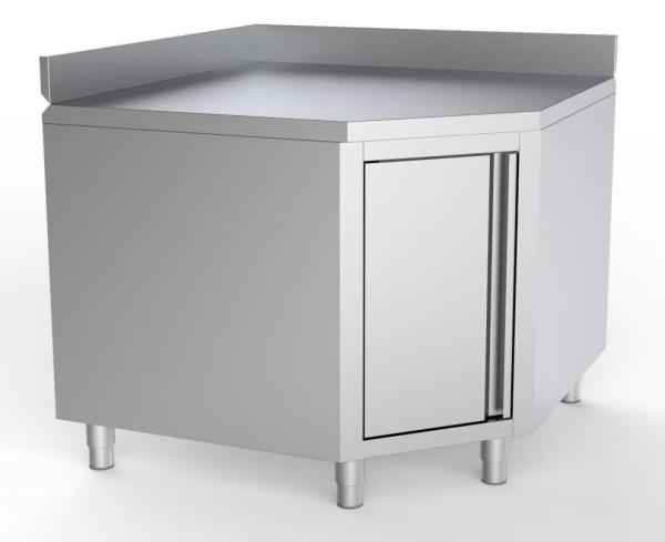 ARBEITSTISCH ECKE MIT TÜR UND AUFKANTUNG 1000/1000 FÜR 600MM TISCH