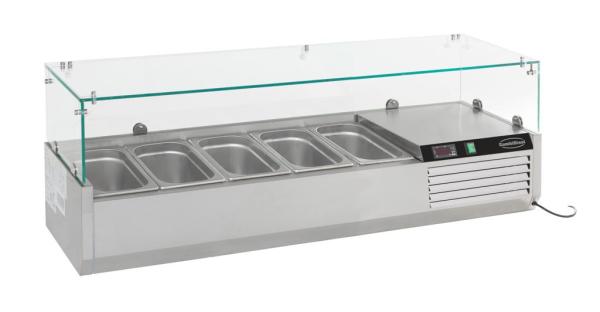 AUFSATZVITRINE 1/4 GN x 5