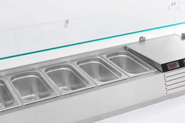 AUFSATZVITRINE 1/3 GN x 6