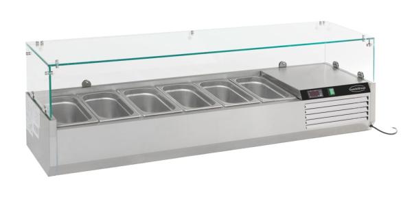 AUFSATZVITRINE 1/4 GN x 6