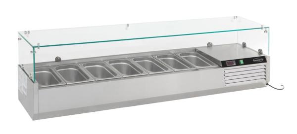 AUFSATZVITRINE 1/4 GN x 7