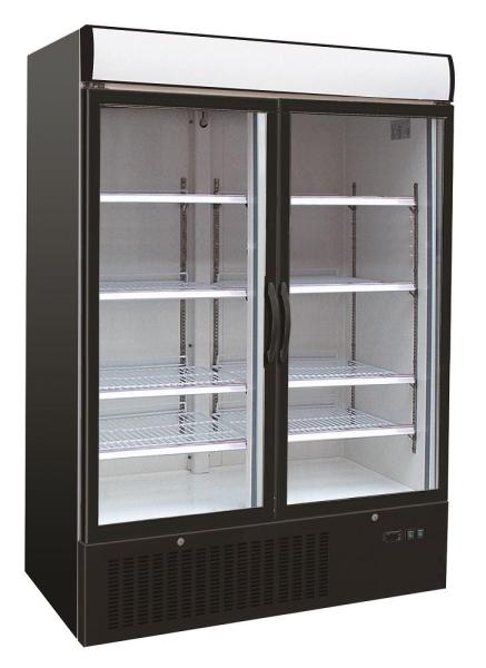 KÜHLSCHRANK 2 GLASTÜREN