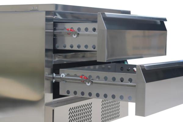 KÜHL-/TIEFKÜHLTISCH UMSCHALTBAR 1 SCHUBLADE 3X 1/1 GN