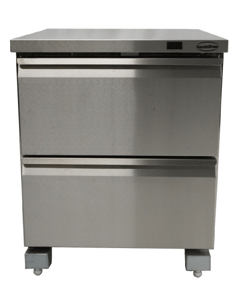 EDELSTAHL TIEFKÜHLSCHRANK 2 SCHUBLADEN