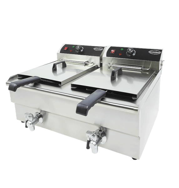 ELEKTRO TISCHFRITEUSE 2X10 L