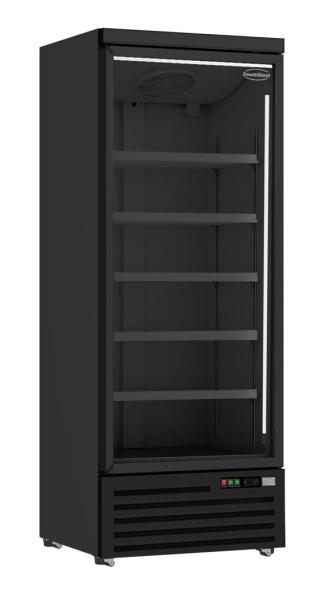 KÜHLSCHRANK 1 GLASTÜR SCHWARZ JDE-600R BL