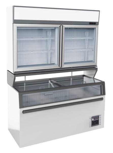 WANDTIEFKÜHLUNG WEIß 2 GLASTÜREN