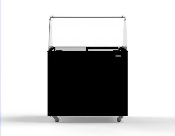 SPEISEISVITRINE CORSICA SCHWARZ 6X5 LT