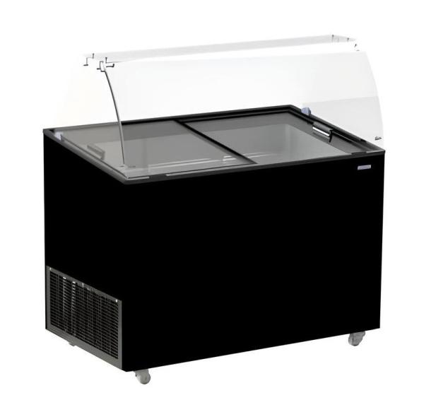 SPEISEISVITRINE JAVA SCHWARZ 8x5 LTR