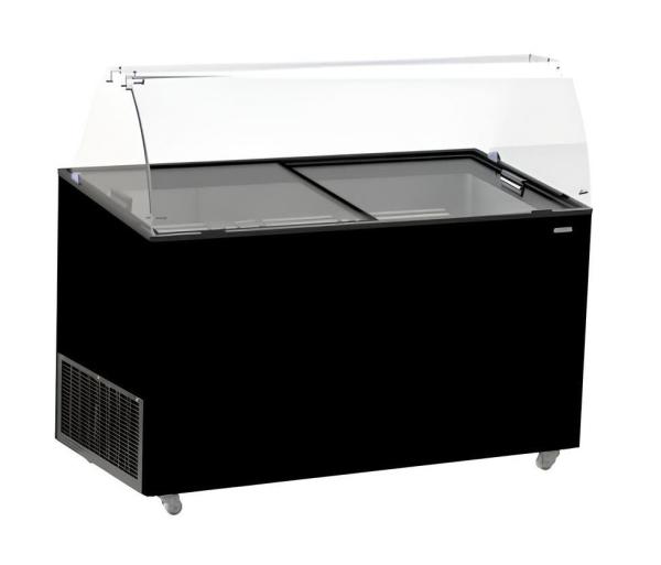 SPEISEISVITRINE TENERIFE SCHWARZ 10X5 LTR