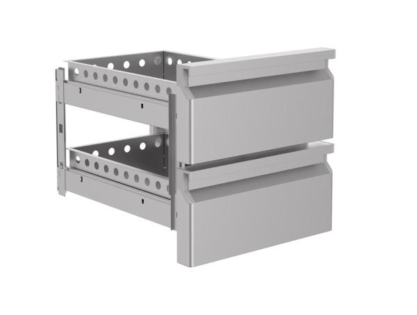 SCHUBLADENBLOCK 1/2 7489.5075 - 7489.5080 - 7489.5082  Combisteel gibt keine Garantie auf den Einbau eines Schubladenelements