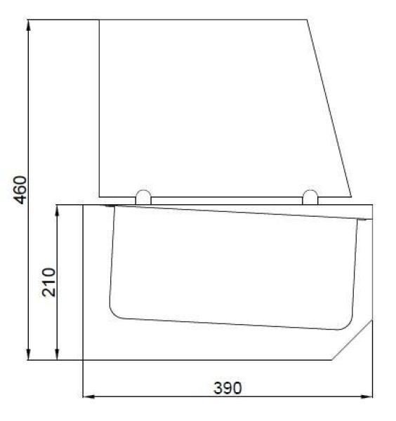 AUFSATZVITRINE 10X 1/3 GN