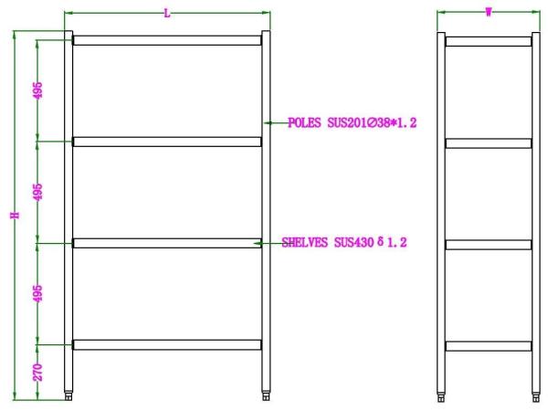 WANDBRETTER 4 LEVELS SELBSTMONTAGE 900