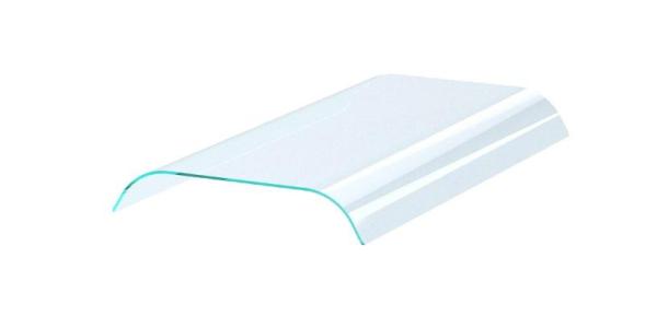 AUFSATZBORD MIT DOPPELT ABGERUNDET GLAS 5/1