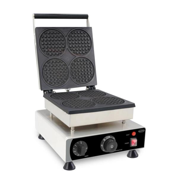 WAFFELEISEN 4ST RUNDE WAFFELN