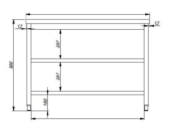 700 ARBEITSTISCH 2 BODEN 700