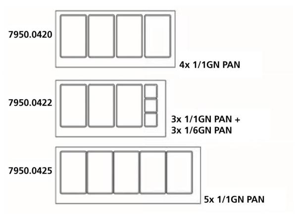 BÄCKEREI KÜHLTISCH MIT GLAS 2 TÜREN  4x 1/1 GN BEHÄLTER
