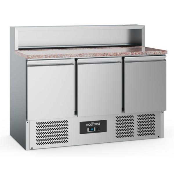 EcoFrost PIZZATISCH 8x1/6GN | (° C) +2 / + 8 | 3 TÜREN