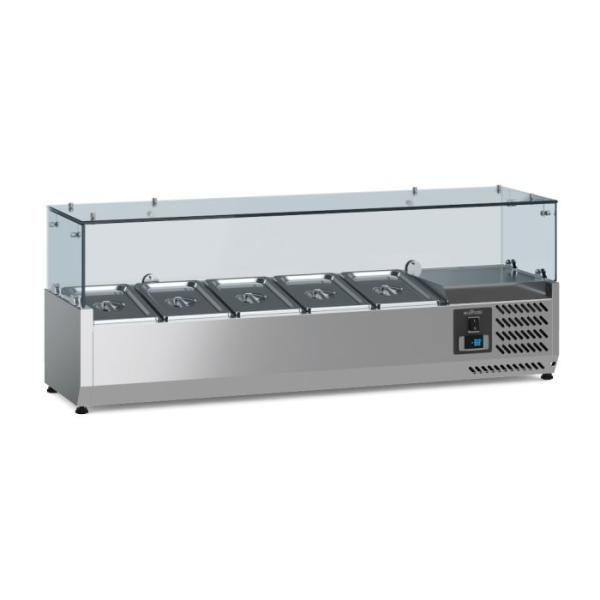 AUFSATZVITRINE 1/4 GN x 5