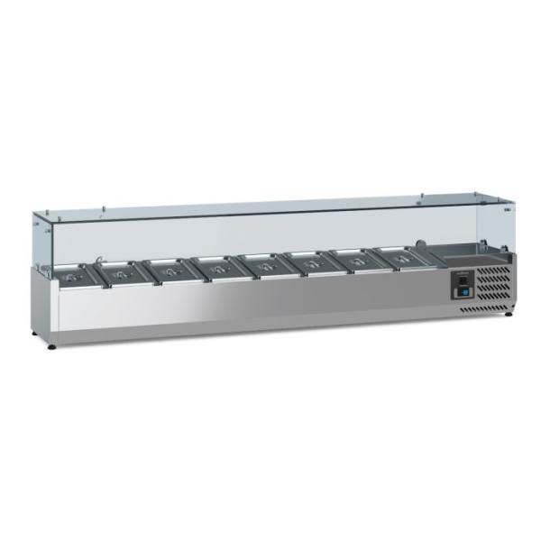AUFSATZVITRINE 1/4 GN x 8