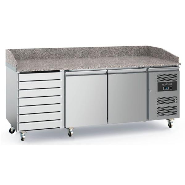 EcoFrost PIZZATISCH 600x400 | (° C) +2 /+8 | 2 TÜREN UND 7 SCHUBLADEN