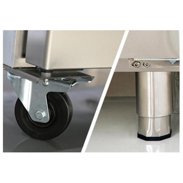 Skyrainbow Kühltisch mti 6 Schubladen, mit Aufkantung, Umluft, 180x70