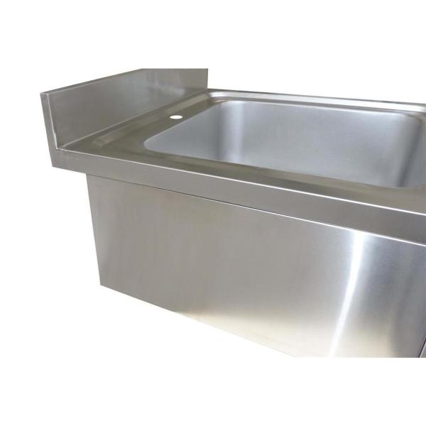 Spültisch aus Edelstahl, zwei Becken Mitte, 120 x 60