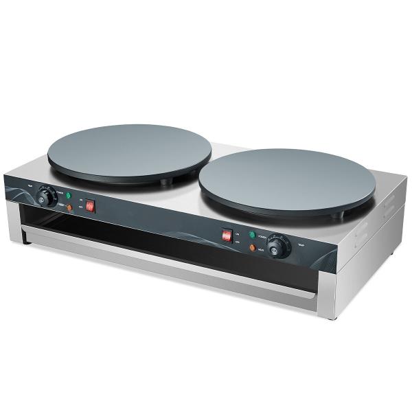 Elektro Crêpes Gerät 2 Platten 40cm 3+3KW