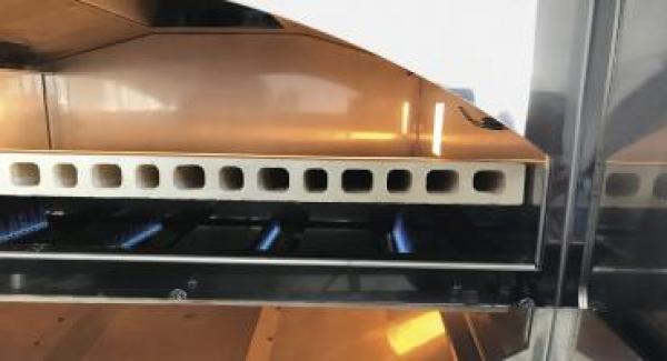 Gas Pizzaofen XL Breit Erdgas für 6 Pizzen á 35 cm